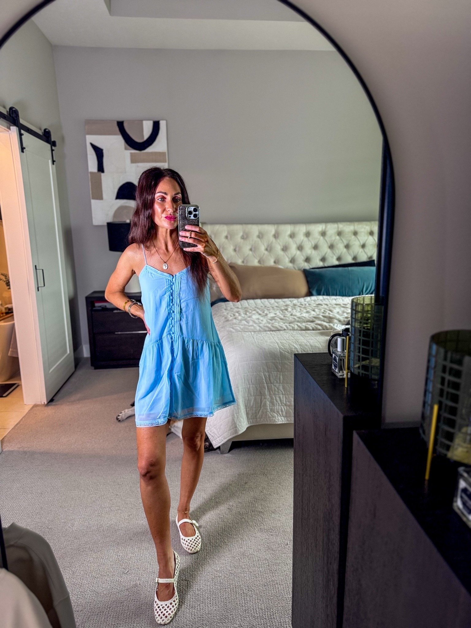Baby Blue Summer Mini Dress + White Mary Jane Flats

An easy summer dress outfit that feels sweet, polished, and still comfortable. This baby blue mini dress pairs perfectly with white Mary Jane flats for brunch, vacation dinners, summer showers, or any day you want to look put together without trying too hard.

Linked the dress, flats, and accessories.

baby blue mini dress, light blue summer dress, blue sundress, summer mini dress, casual summer dress, vacation dress, brunch outfit, bridal shower outfit, baby shower outfit, white mary jane flats, mesh flats, woven flats, feminine summer outfit, summer dress outfit, easy summer outfit, girly summer outfit, flat shoes outfit, comfortable summer dress

#LTKOver40 #LTKxAbercrombie #LTKootd