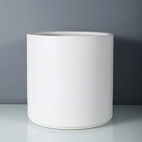 FOPAMTRI 6 Inch Plant Pot Matte White Ceramic Planter for Indoor Outdoor Plants Flowers Small Modern | Amazon (US)