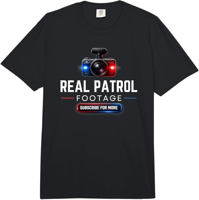 Real Patrol Footage Dash Cam Graphic Comfort Colors Adult Heavyweight T-Shirt | Amazon (US)