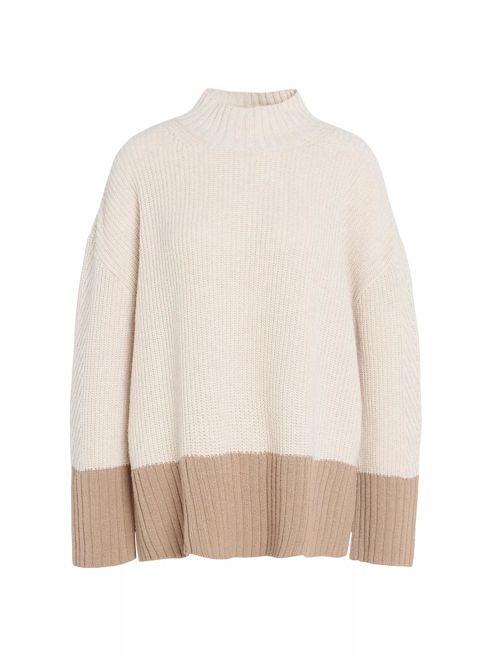 Elsa Cotton-Blend Mock Turtleneck Sweater | Saks Fifth Avenue