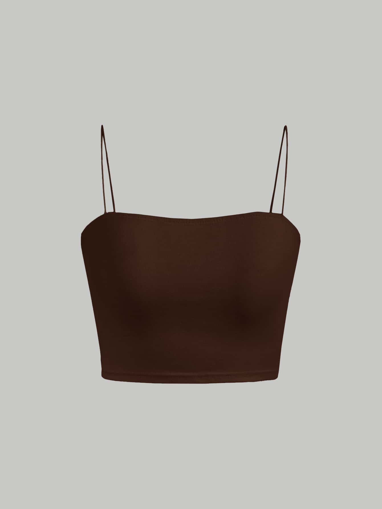 SHEIN MOD Solid Cami Crop Top | SHEIN