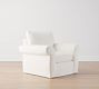 Pearce Roll Arm Slipcovered Swivel Chair | Pottery Barn (US)
