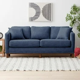 Gap Home Modern Armless Faux Leather Lounge Chair, Whiskey | Walmart (US)