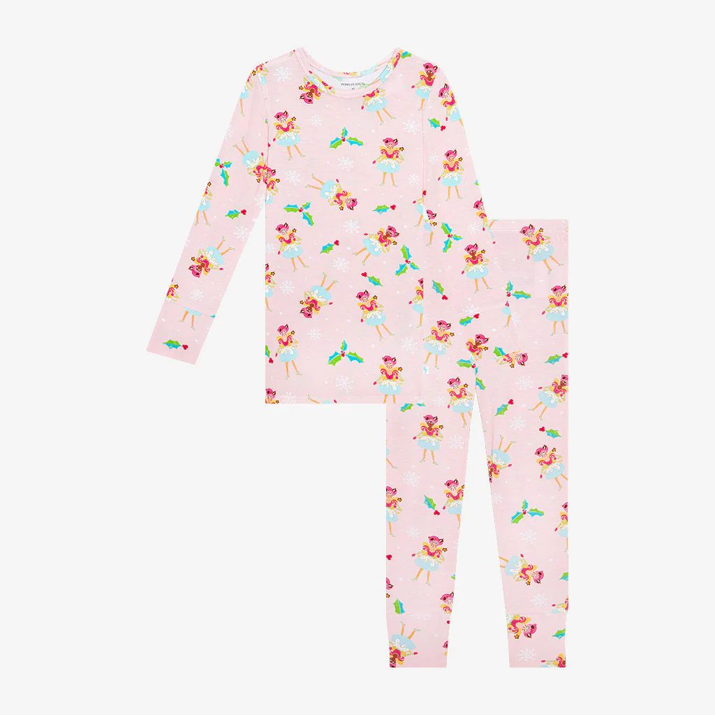 Pixie Pink Long Sleeve Toddler Pajamas | Glitterville™ x Posh Peanut® | Posh Peanut