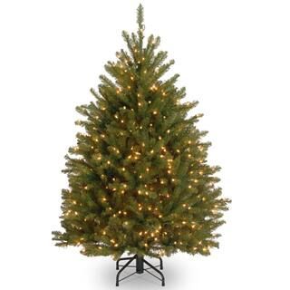 National Tree Company 4 ft. Dunhill Fir Artificial Christmas Tree with Clear Lights DUH-40LO - Th... | The Home Depot