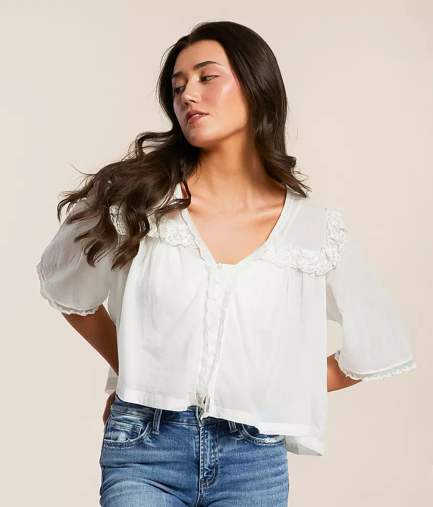 Luna Cropped Blouse | Buckle