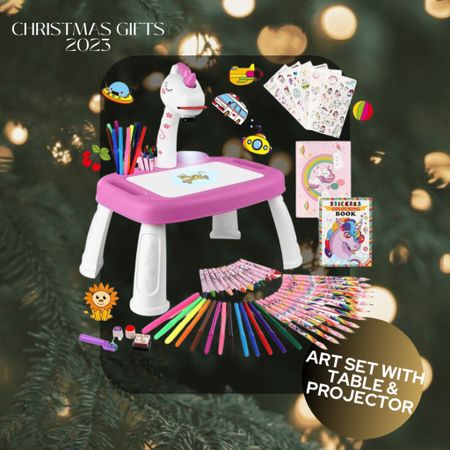 Art set projection table 
Unicorn and dinosaur available
Christmas gift guide
Holiday gift ideas for kids 

#LTKGiftGuide #LTKkids #LTKHoliday