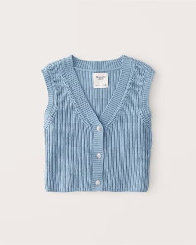 Women's Button-Through Sweater Vest | Women's New Arrivals | Abercrombie.com | Abercrombie & Fitch (US)