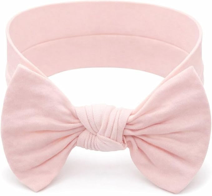 Baby Girl Headbands-Infant,Toddler Cotton Handmade Hairbands with Bows Child Hair Accessories | Amazon (US)