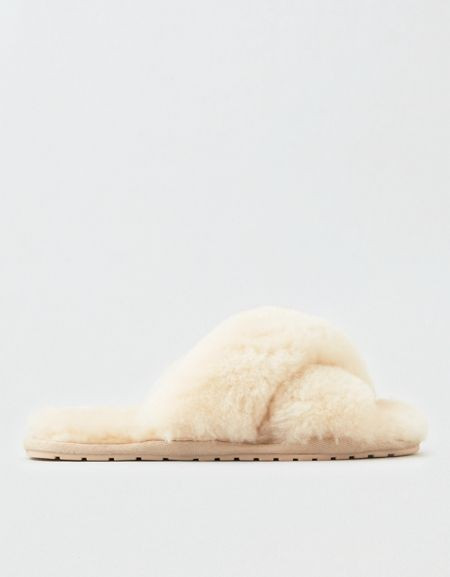 Emu Australia Mayberry Slipper Women's Natural 6 | American Eagle Outfitters (US & CA)