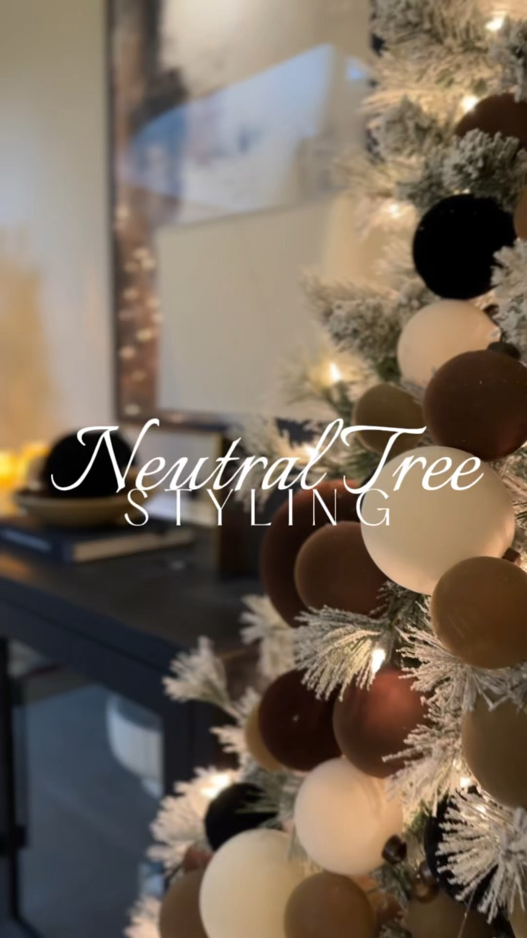   Neutral Christmas Tree Decor - for these flocked trees in the dining room, I drew inspiration from the neutral abstract artwork over the console cabinet to style these trees, using similar color shades. 

I used varying sizes of flocked velvet ornaments to create a layered ornament cluster look. 

Love how they turned out 🤎😍

Amazon holiday // Amazon Christmas decor // flocked pre lit tree // Christmas tree decorations // neutral Christmas 

#LTKHome #LTKVideo #LTKHoliday