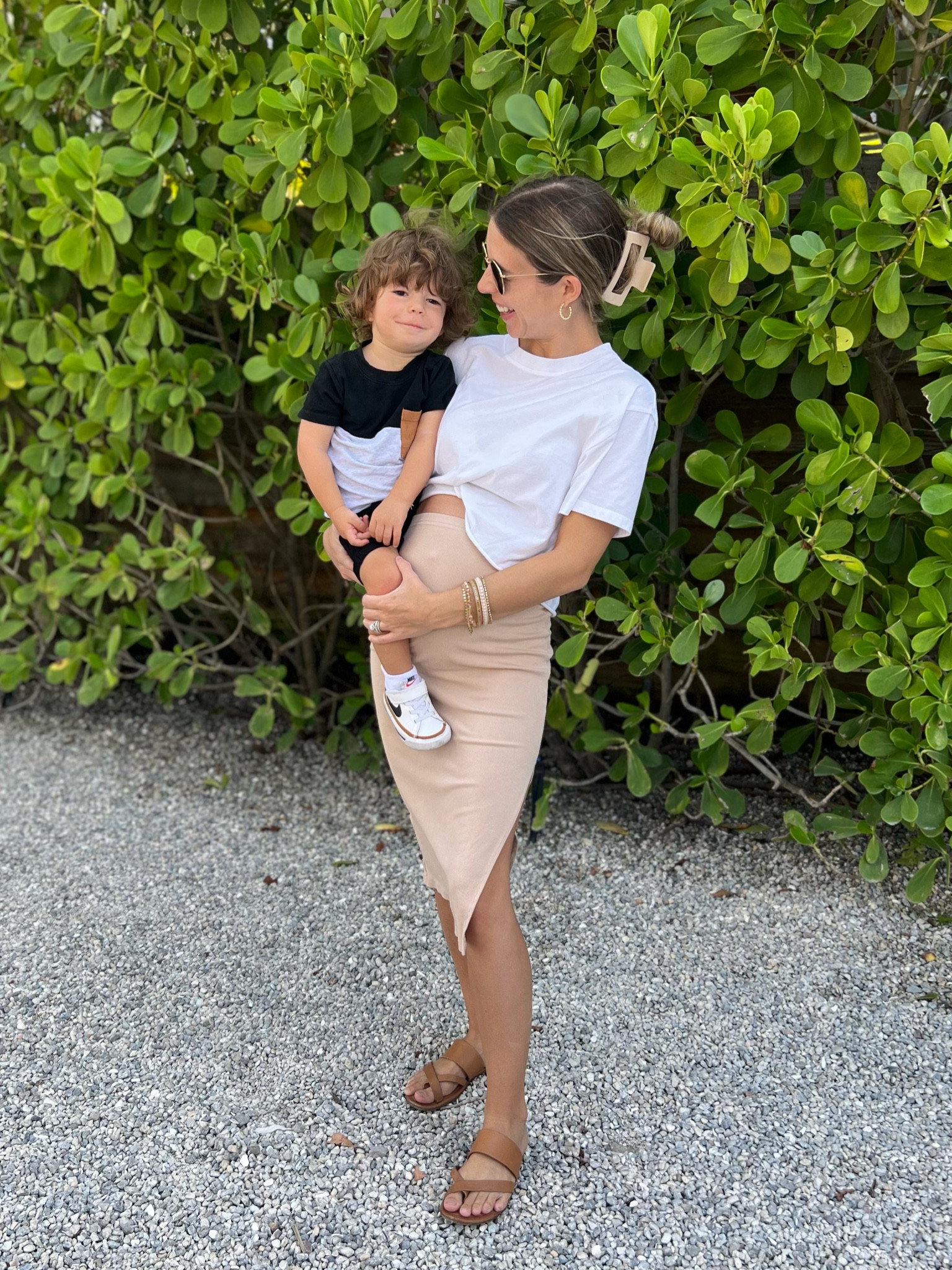 The cutest toddler outfit + a super versatile bump friendly outfit! My skirt is part of an Amazon set. I love the way it fits and that I can pair the skirt with a different top or the top with a different skirt.

#LTKSaleAlert #LTKKids #LTKBump