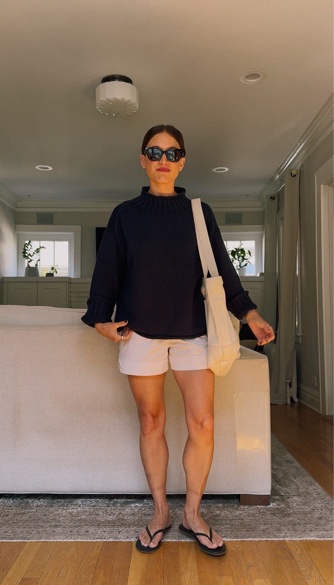 September Capsule // Day Eleven

J.Crew sweater, XS, TTS for an oversized fit. Sold Out NYC shorts, XS, TTS. Tkees sandals, TTS. Lands End bag, medium long handles. Quince sunglasses. 

Early fall outfits, capsule wardrobe

#LTKmomlife #LTKOver40 #LTKPetite