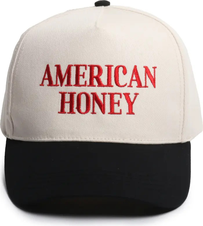 David & Young American Honey Embroidered Cotton Baseball Cap | Nordstromrack | Nordstrom Rack