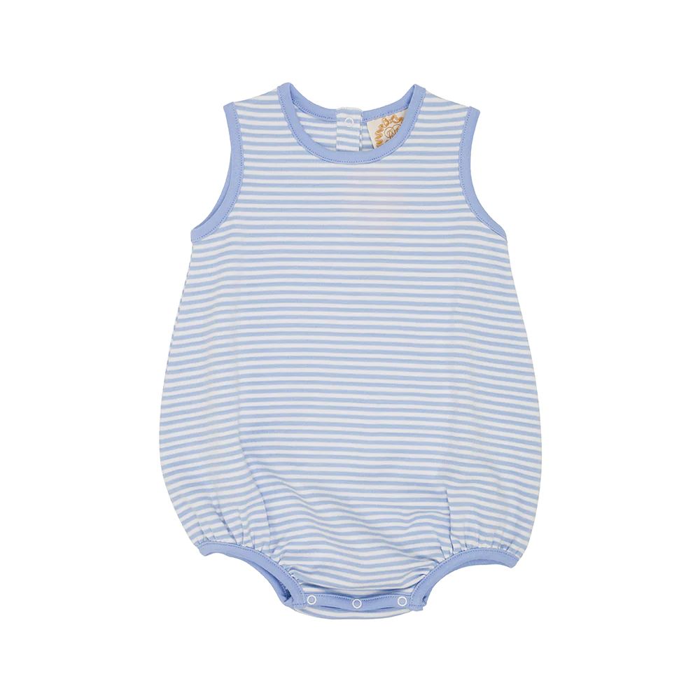 Patton Play Bubble - Beale Street Blue Stripe with Beale Street Blue | The Beaufort Bonnet Company