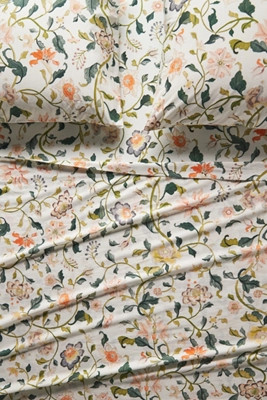 Organic Cotton Percale Printed Sheet Set | Anthropologie (US)