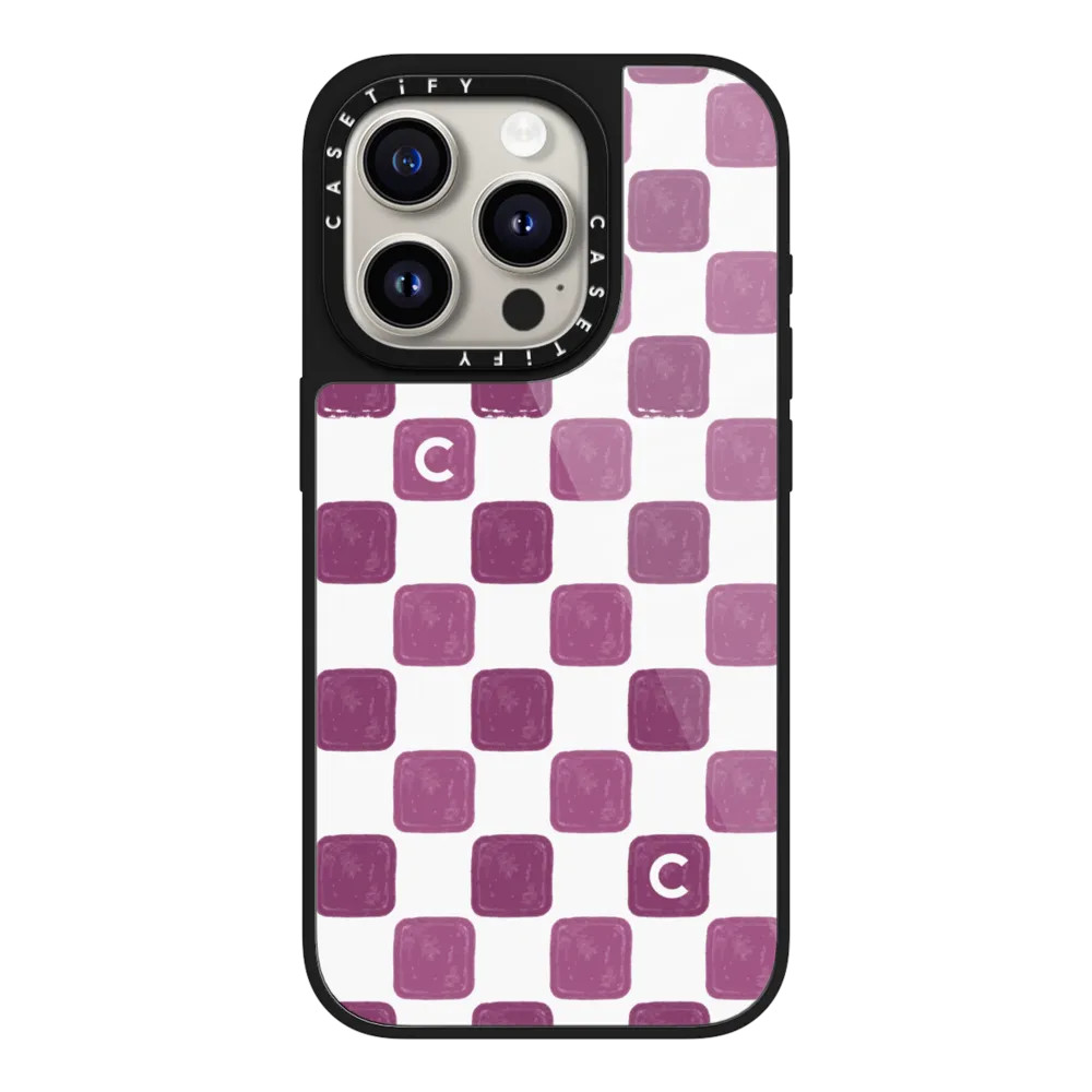 Purple Checker Phone Case | CASETiFY (Global)