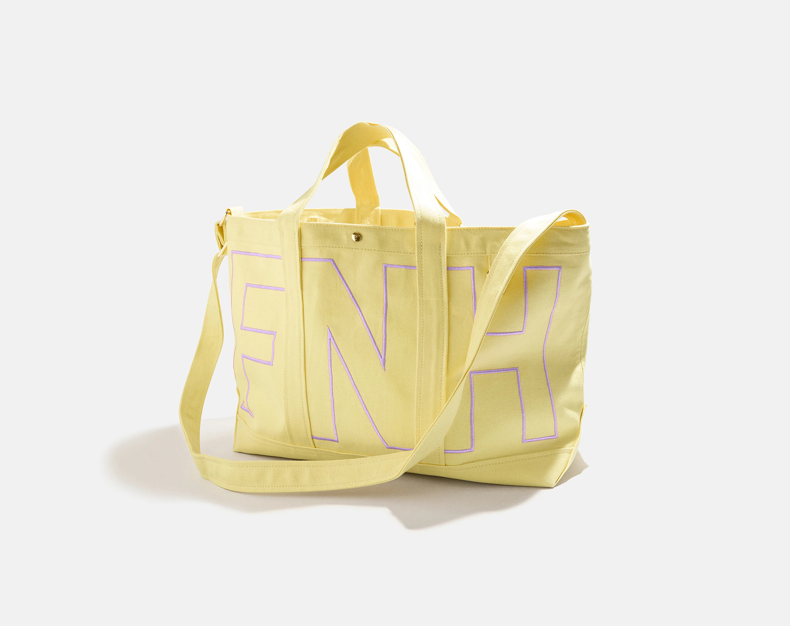 Custom Alpha Tote - Butter Yellow | BaubleBar