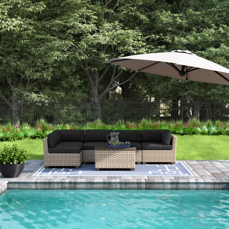 Rochford 4 - Person Outdoor Seating Group with Cushions | Wayfair North America