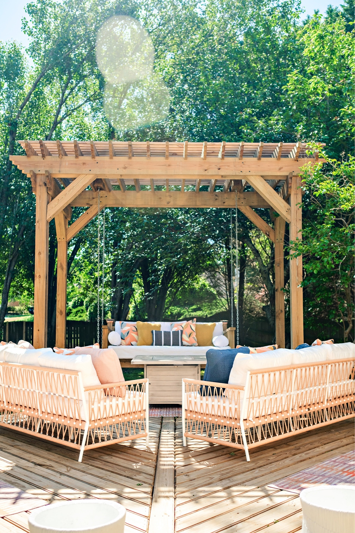 Outdoor Patio set and decor! Super cute throw pillows.

#LTKhome #LTKsalealert #LTKSeasonal