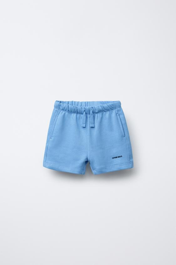 TEXT PLUSH SHORTS | Zara US