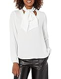 Kasper womens Bow Blouse, White Lily, X-Small US | Amazon (US)