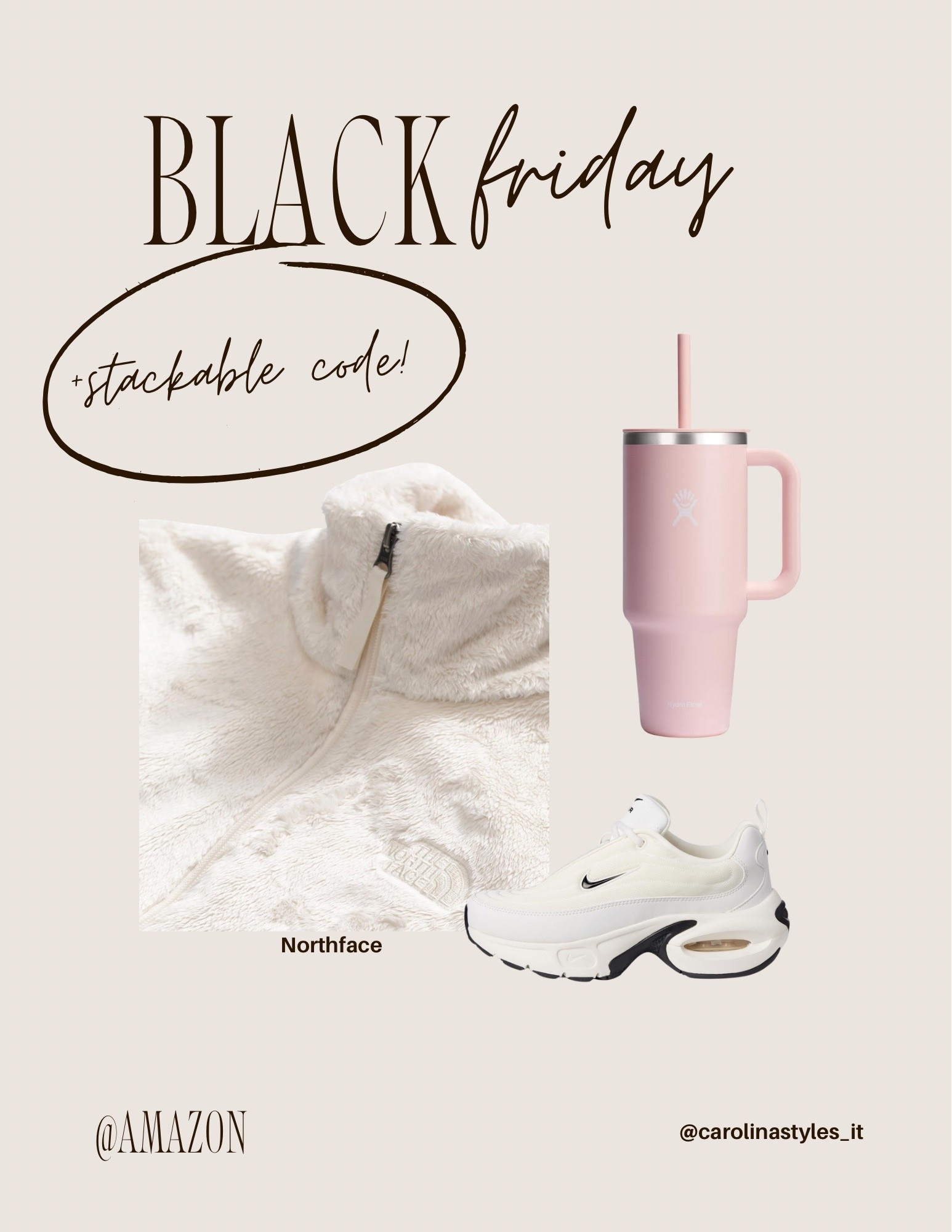 Northface jacket, Nike sneakers, hydroflask cup all on major sale! For Black Friday!! 

Use stackable code: EXTRA10BFCM

#LTKfitnessgoals #LTKSaleAlert #LTKCyberWeek