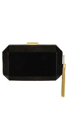 olga berg Lia Facetted Clutch With Tassel in Black from Revolve.com | Revolve Clothing (Global)