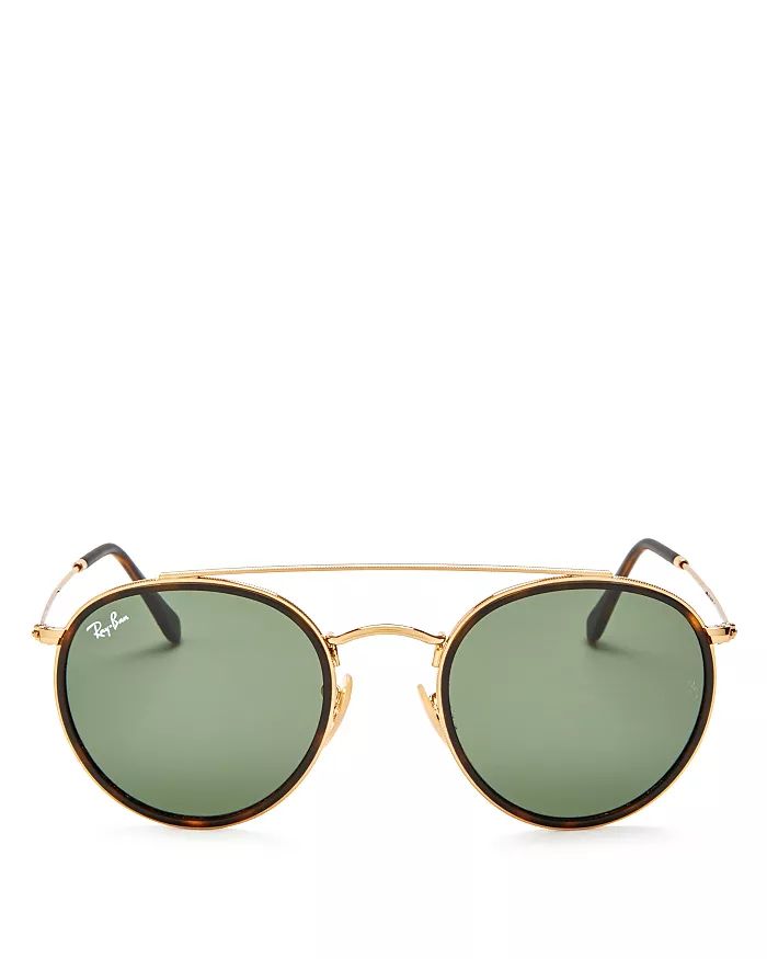Ray-Ban  Icons Brow Bar Round Sunglasses, 51mm Jewelry & Accessories - Bloomingdale's | Bloomingdale's (US)