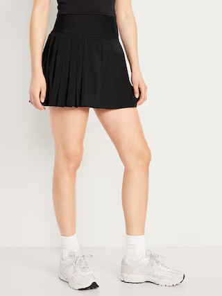 Extra High-Waisted StretchTech Pleated Skort | Old Navy (US)