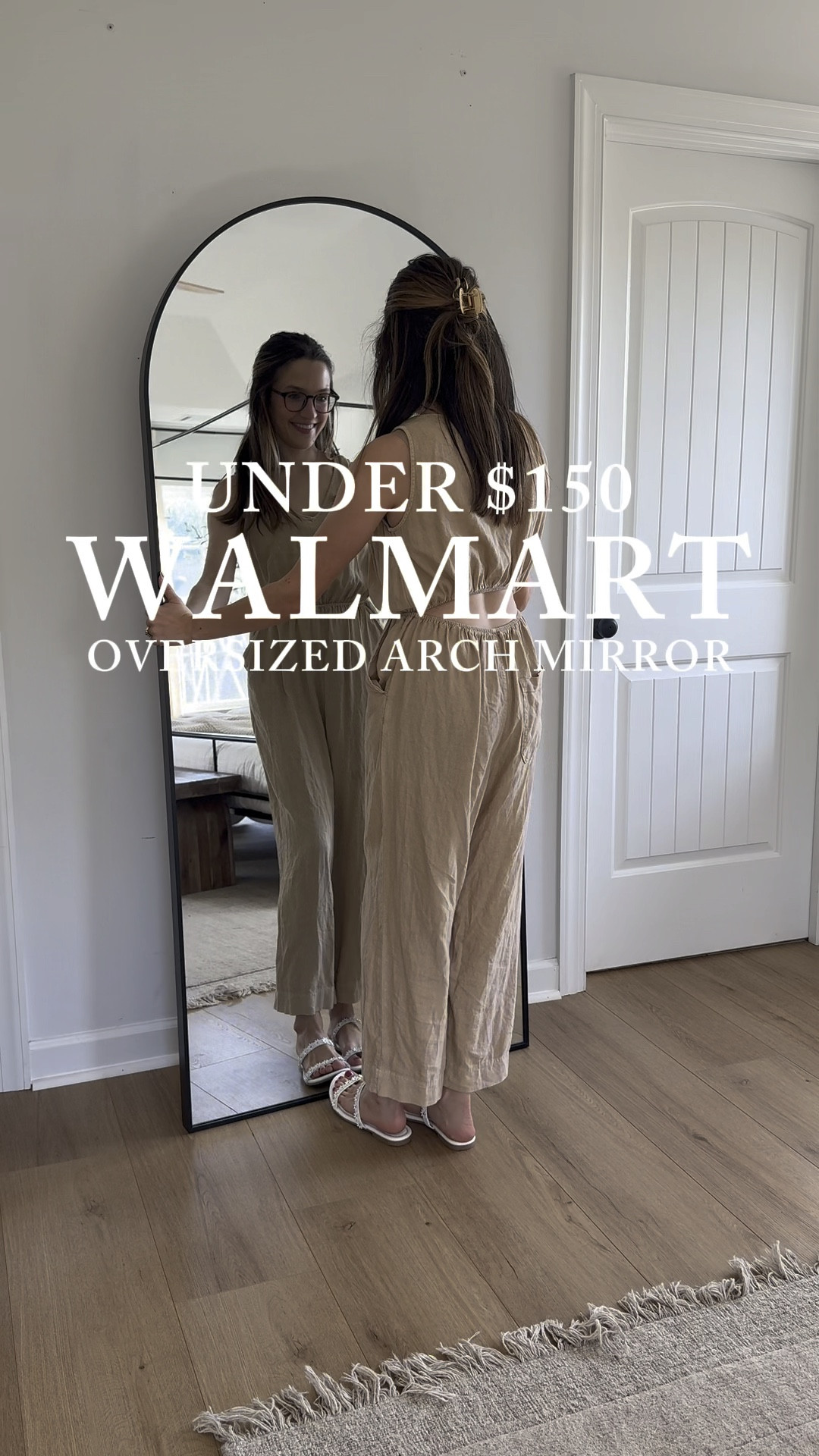 I get asked all the time about this arch mirror!! It’s less than $150 from Walmart!! I have the 71”x31” & it is MASSIVE!

#LTKhome