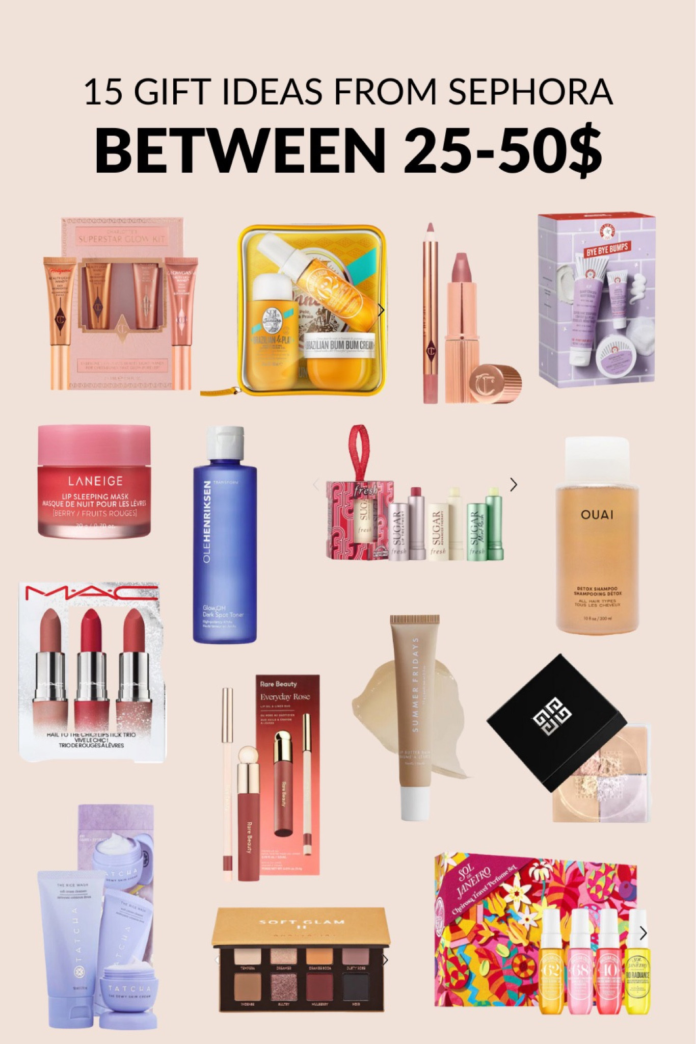 15 hift ideas from Sephora between 25$ and 50$ 🎁💄

#LTKbeauty #LTKHoliday #LTKGiftGuide