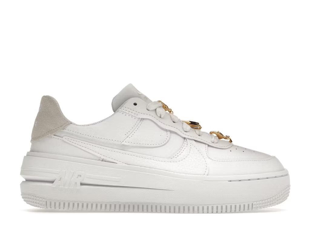 Nike Air Force 1 Low PLT.AF.ORM Bling White Metallic Gold (Women's) | StockX