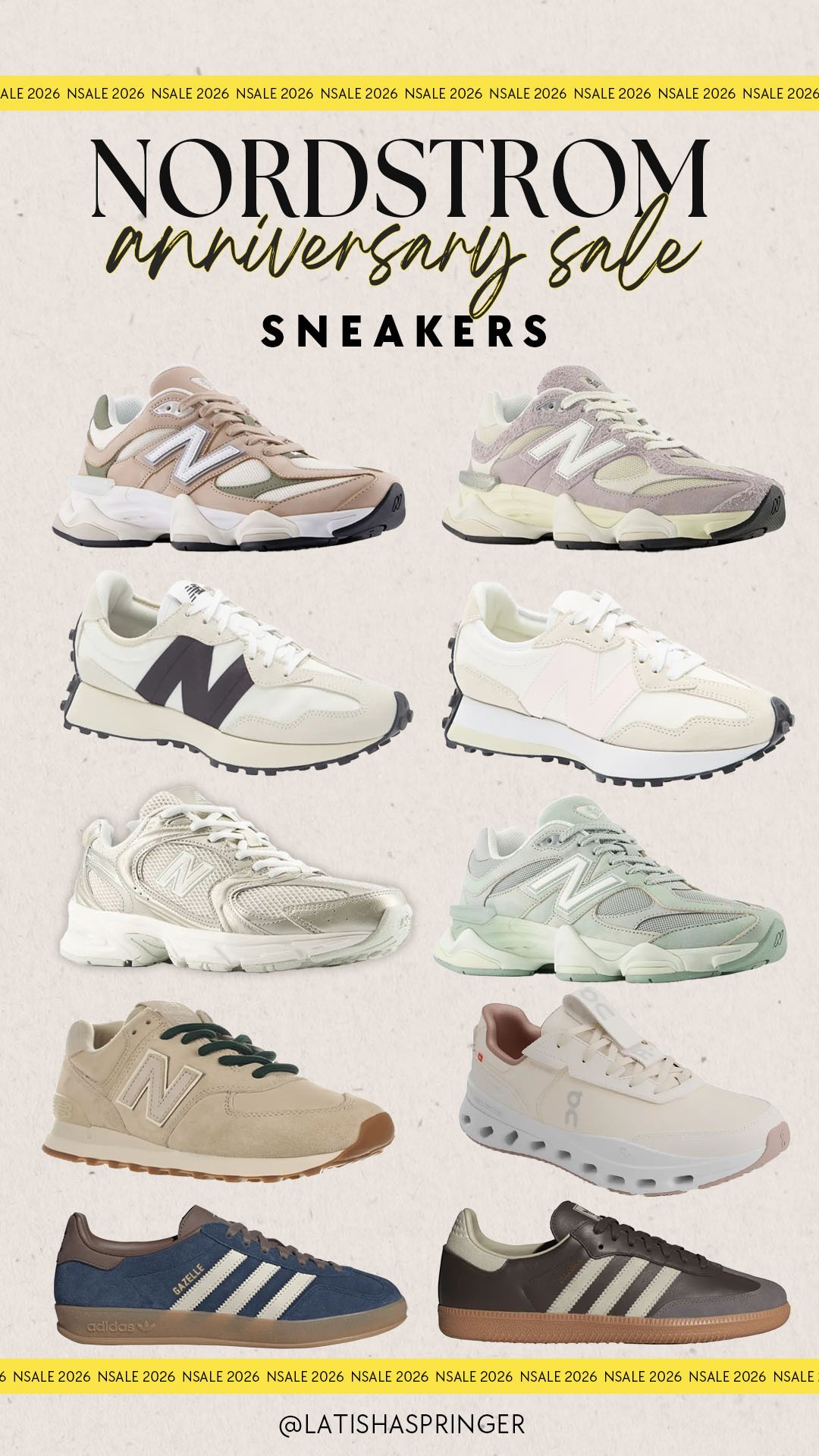 The best sneakers in the NSALE!

#nsale

NSALE sneakers. Adidas on sale. New balance on sale. On cloud sneakers on sale. Anniversary sale top picks.

#LTKSeasonal #LTKSaleAlert #LTKActive