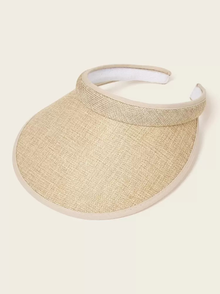 Solid Straw Visor Hat | SHEIN