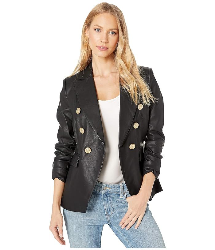 Nellie Faux Leather Blazer | Zappos