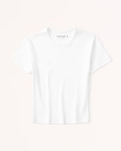 Essential Rib Baby Tee | Abercrombie & Fitch (US)
