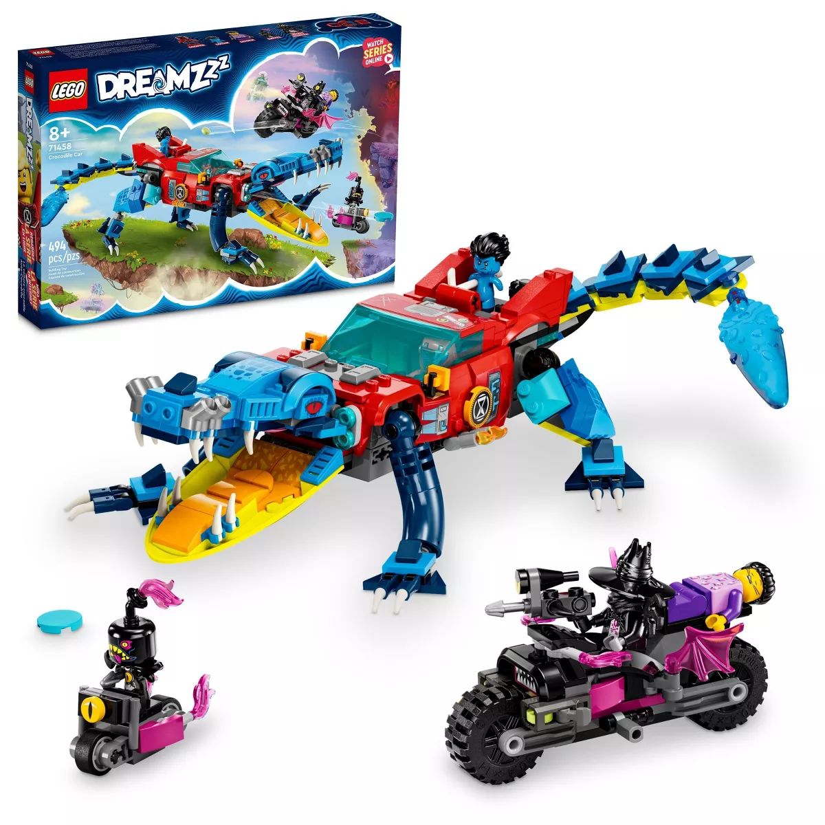 LEGO DREAMZzz Crocodile Car to Off-Roader Truck Building Toy Set 71458 | Target