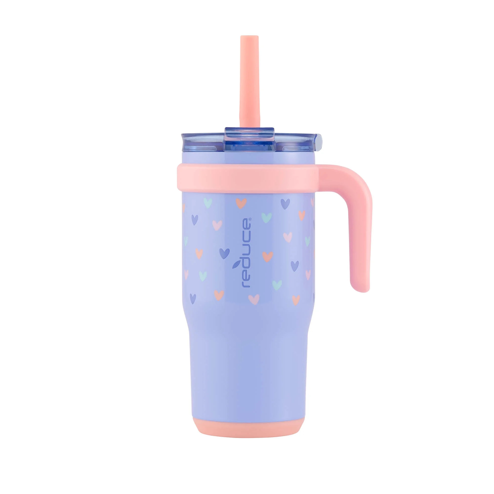 Reduce Coldee Kids Tumbler with Straw & Handle. Insulated Stainless Steel 18 oz, OG Hearts | Walmart (US)