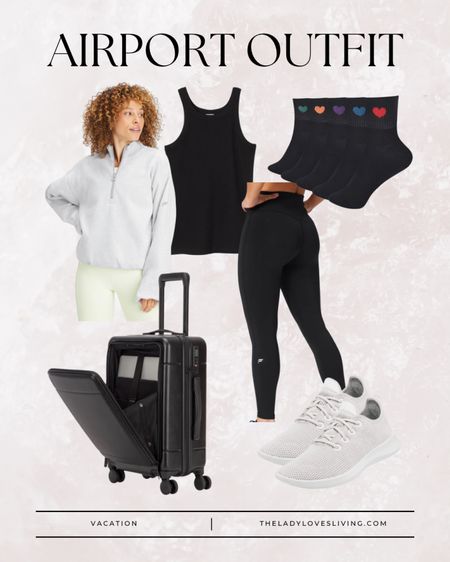 Comfortable airport outfit idea.

airport looks // airport outfit summer // airport style // sort port travel outfit // airport fashion // luggage// carry-on luggage // carry on suitcase

#LTKtravel #LTKFind #LTKstyletip