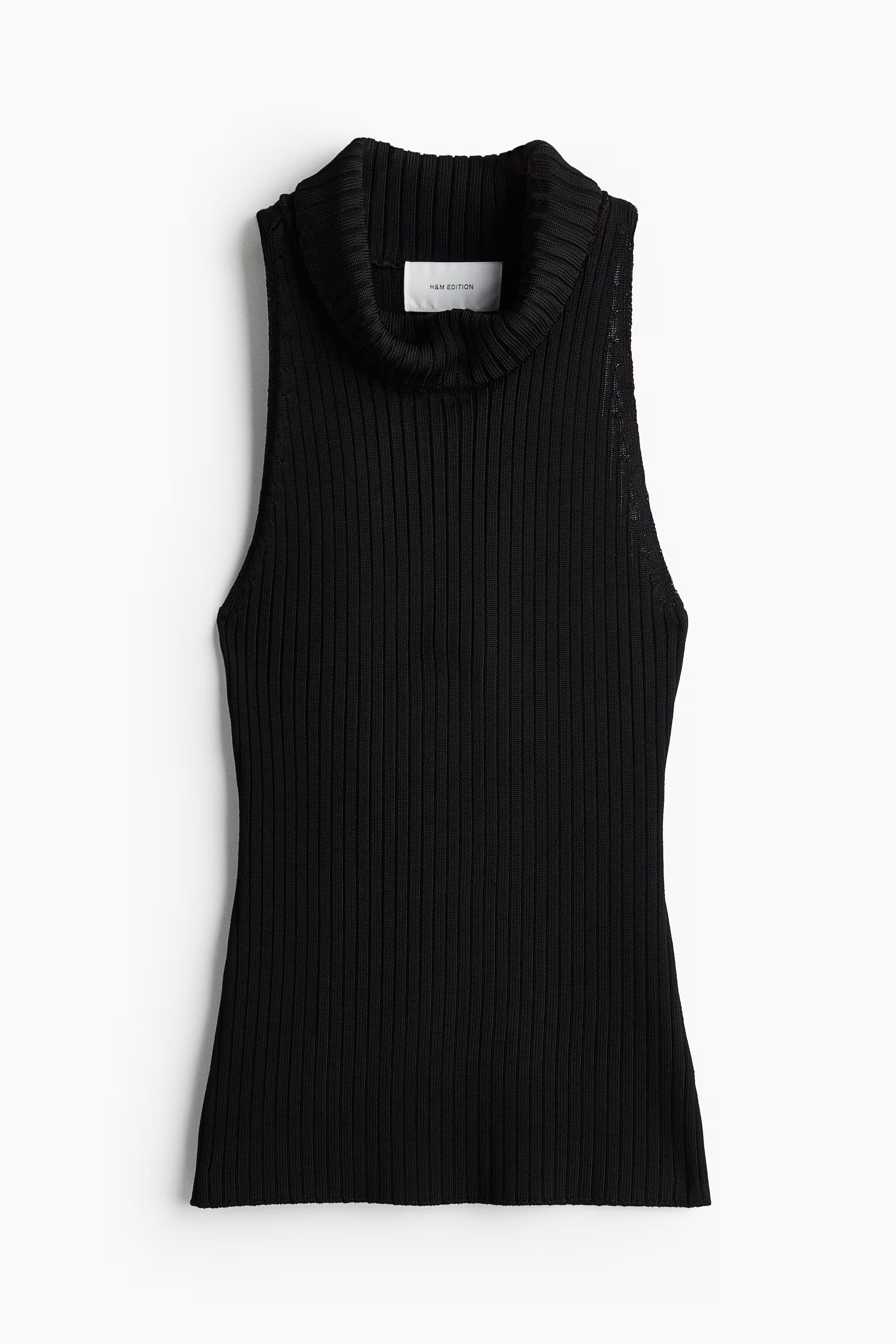 Rib-knit polo-neck top | H&M (UK, MY, IN, SG, PH, TW, HK)