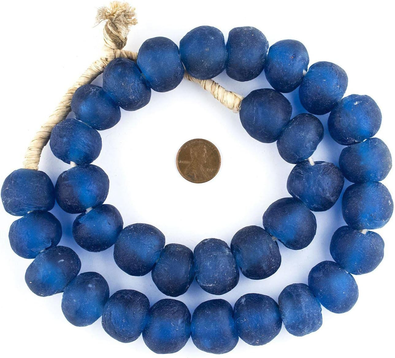 Jumbo Recycled Glass Beads - Beaded Wall Hangings - Extra Large African Sea Glass Beads 21-25mm -... | Amazon (US)