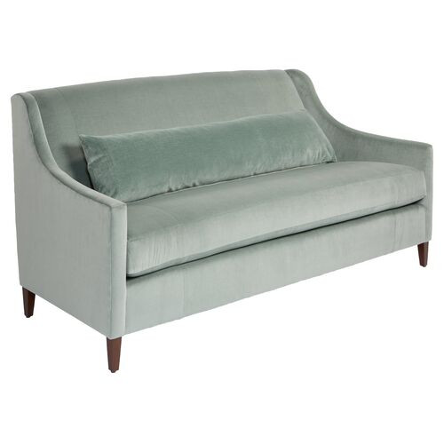 Dawes Sofa, Sage Velvet | One Kings Lane