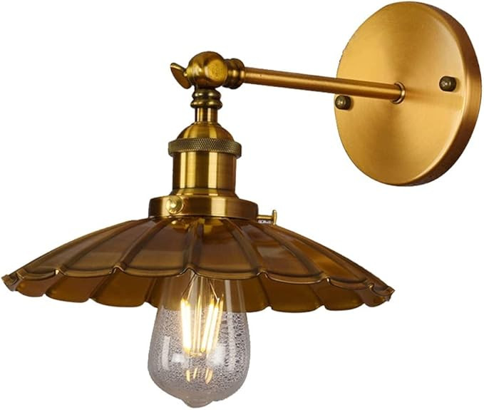 Wall Sconces Vintage Industrial Wall Light Modern Gold Metal Wall Sconce Adjustable Rustic Antiqu... | Amazon (US)