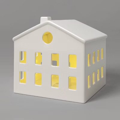 White Ceramic LED Townhome Christmas - Threshold™ | Target