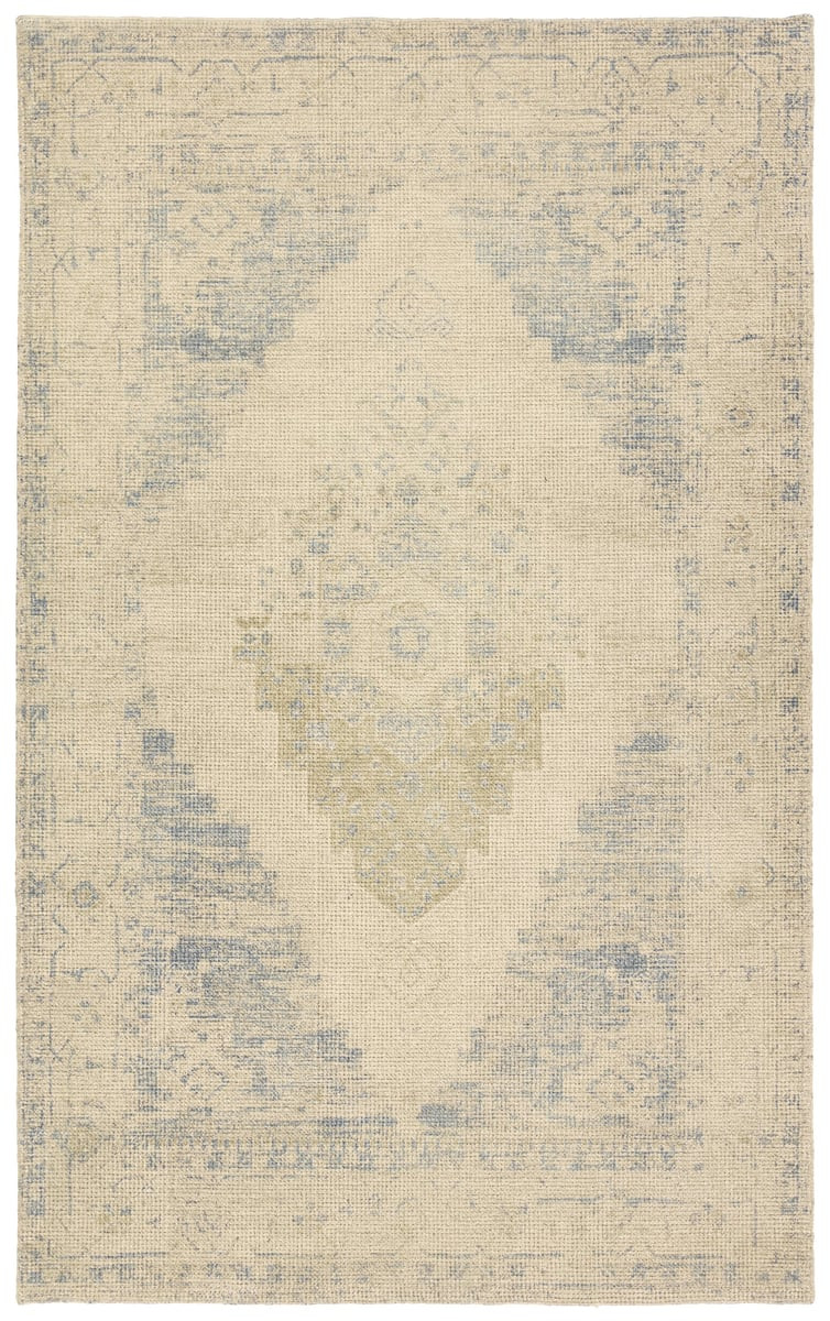 Tesorino Marito Beige/Blue (TRN-02) Handwoven Printed Area Rug | Rugs Direct