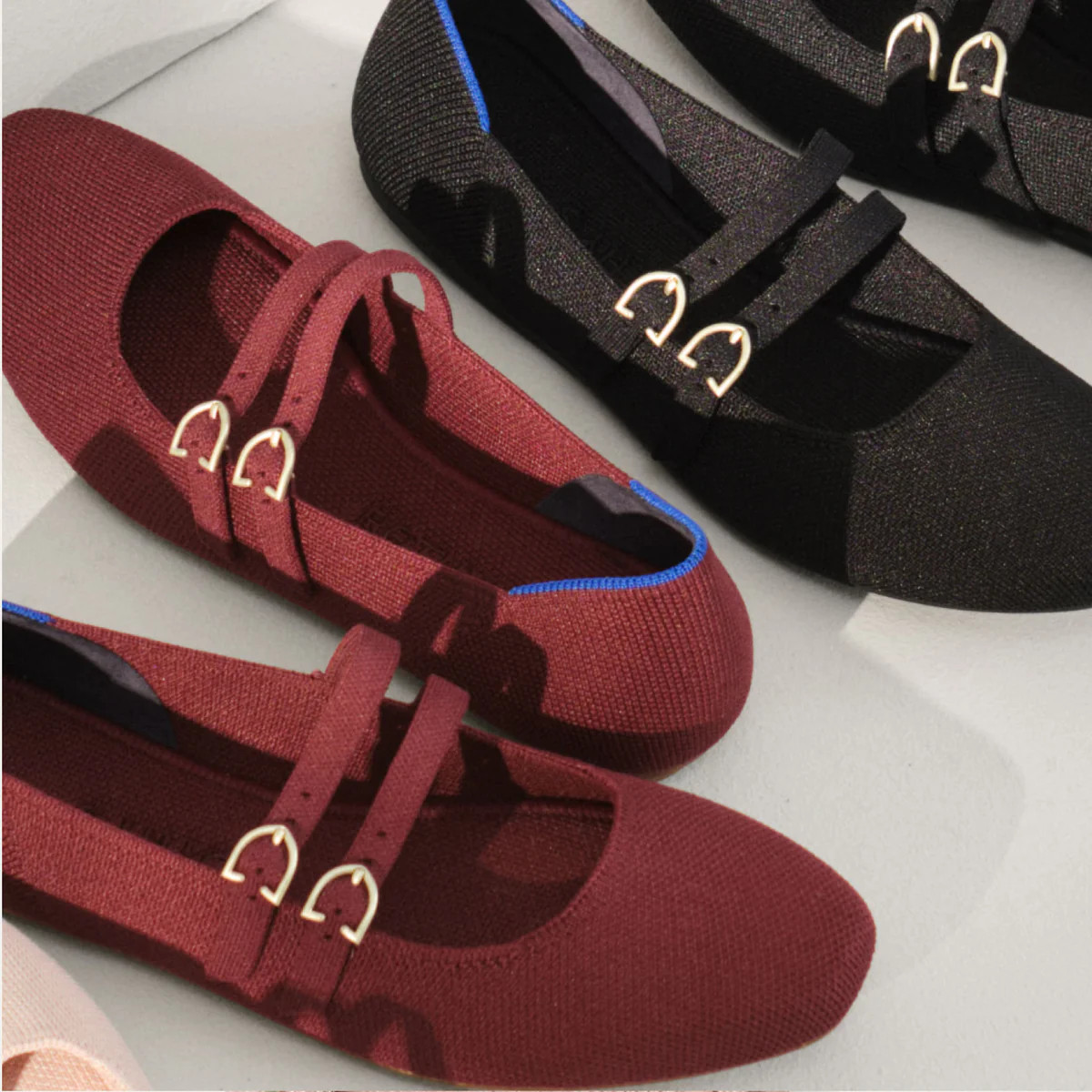 The Double Buckle Mary Jane in Dune Mesh | Rothy's | Rothy's