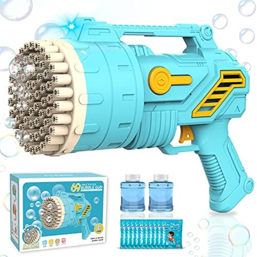 69-Hole Bubble Machine Gun Bubble Launcher with Bright Lights, Bubble Blower for TIK Tok Kids Adu... | Amazon (US)