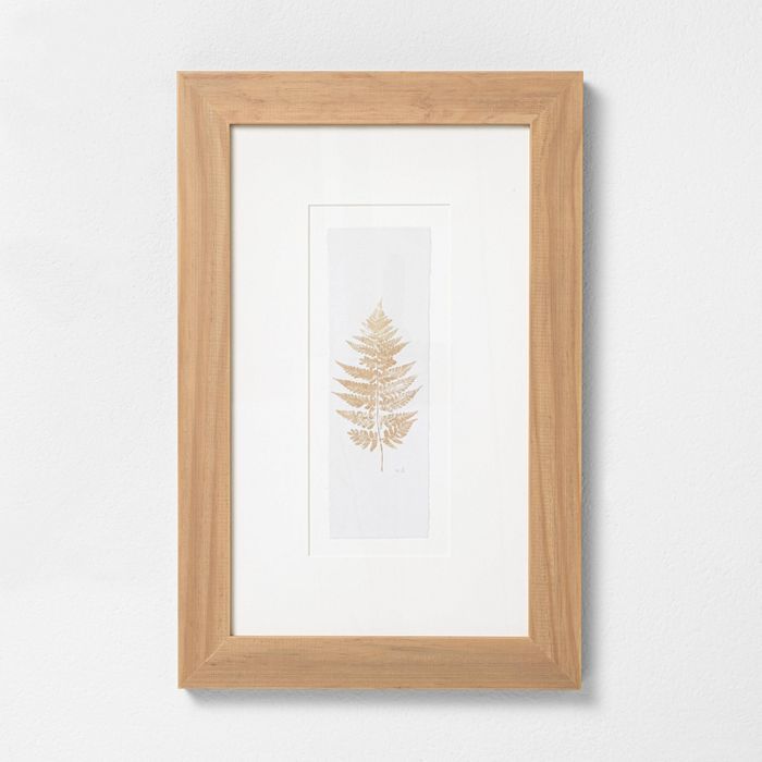 12" x 18" Wood Framed Fern Stem Wall Art - Hearth & Hand™ with Magnolia | Target