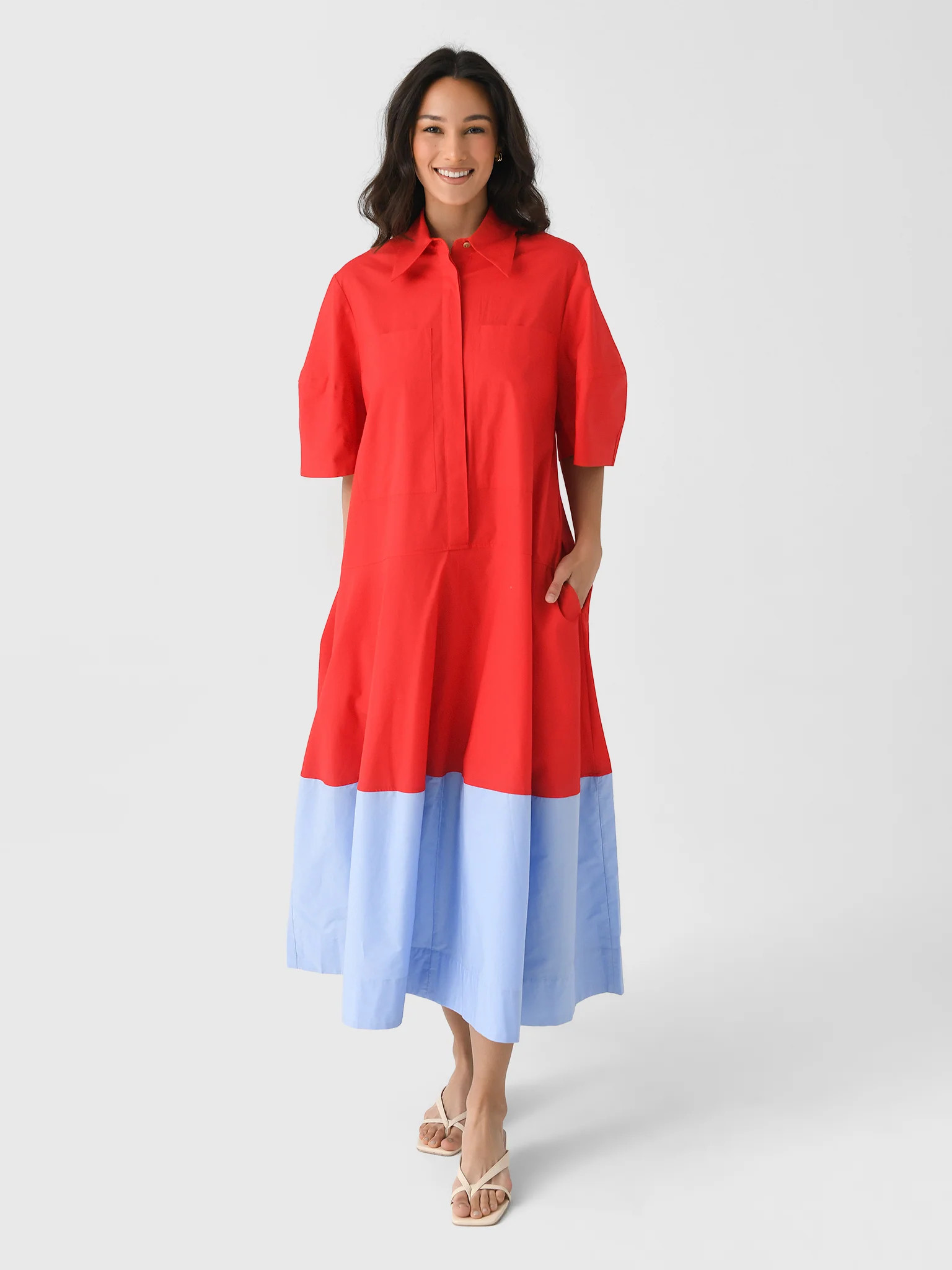 LEE MATHEWS
                      
                     Women's Wendy Shirt Dress | Saint Bernard